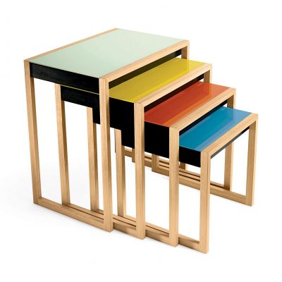 Bauhaus Nesting Tables Satztische 4-er Set Klein & More